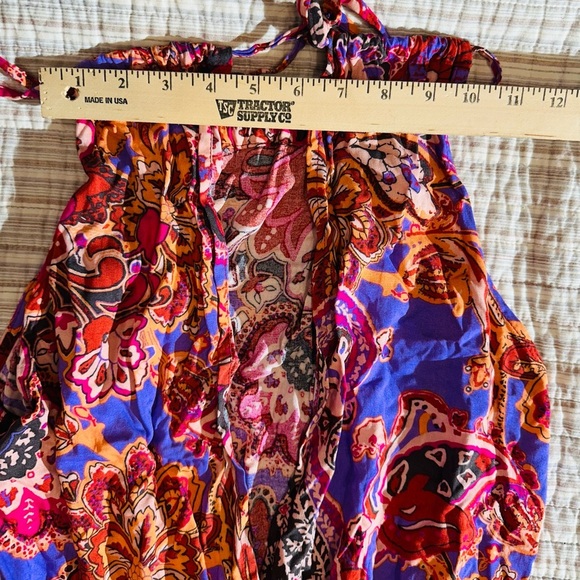 Maya Coral Colorful Keyhole Neck Maxi Dress-Small-NWT - Picture 11 of 12